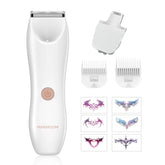 SkinTrimz Women's Body Hair Trimmer Electric Razors for Lady Face Armpit Leg Bikini Body Epilator Portable Painless Hair Remover