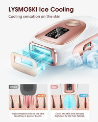 SkinTrimz Flashes IPL ICE Cold Epilator Portable Laser Hair Removal Painless Permanent Hair Remove Bikini Trimmer