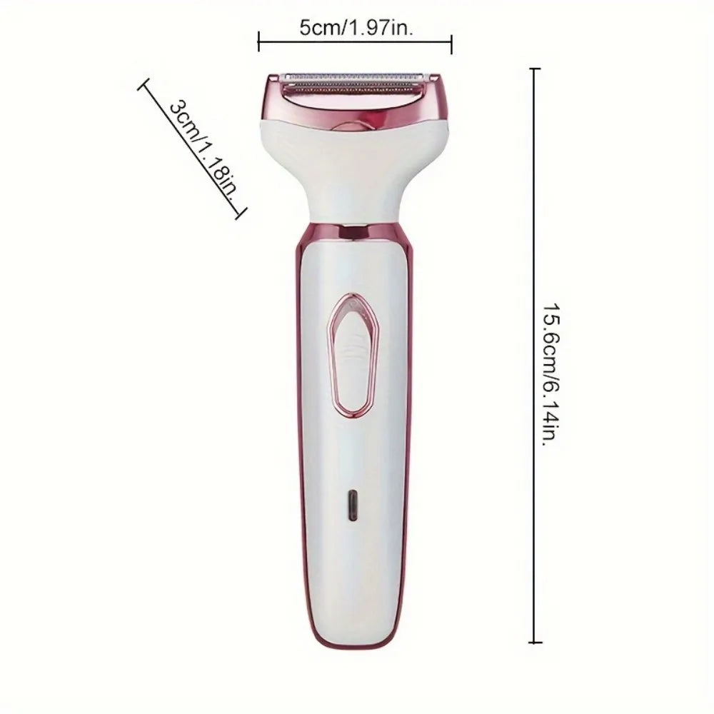 SkinTrimz 4 in 1 Electric Hair Removal Device Painless Epilator For Face Nose Legs Cleaning Machine Rechargeable Foot Care Removal Set