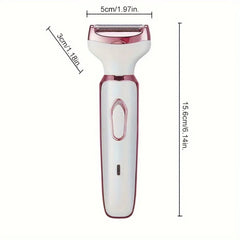 SkinTrimz 4 in 1 Electric Hair Removal Device Painless Epilator For Face Nose Legs Cleaning Machine Rechargeable Foot Care Removal Set