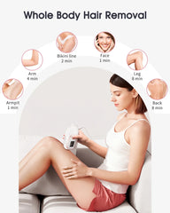 SkinTrimz Flashes IPL ICE Cold Epilator Portable Laser Hair Removal Painless Permanent Hair Remove Bikini Trimmer