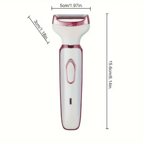 SkinTrimz 4 in 1 Electric Hair Removal Device Painless Epilator For Face Nose Legs Cleaning Machine Rechargeable Foot Care Removal Set - Image 2