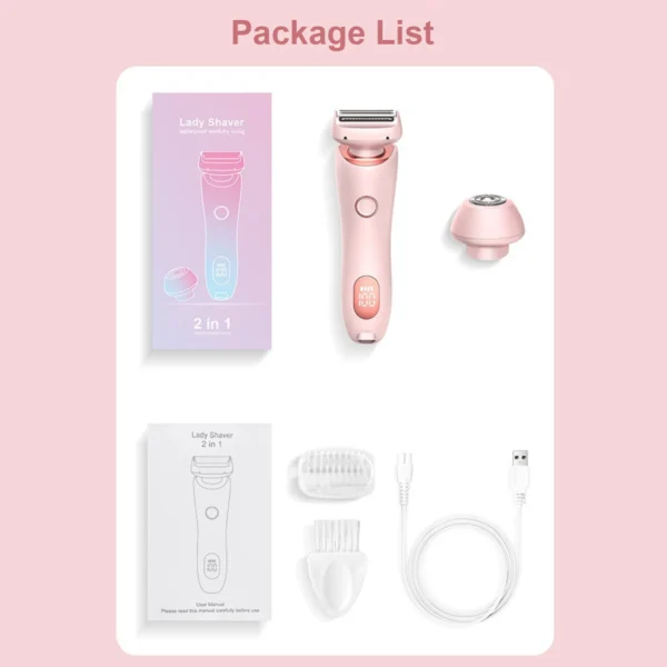 SkinTrimz Electric Shaver Ladies Underarm Whole Body Hair Removal Private Shaver Dense Shaving Blade Electric Hair Removal Instrument - Image 2