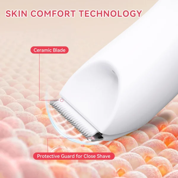 SkinTrimz Women's Body Hair Trimmer Electric Razors for Lady Face Armpit Leg Bikini Body Epilator Portable Painless Hair Remover - Image 2