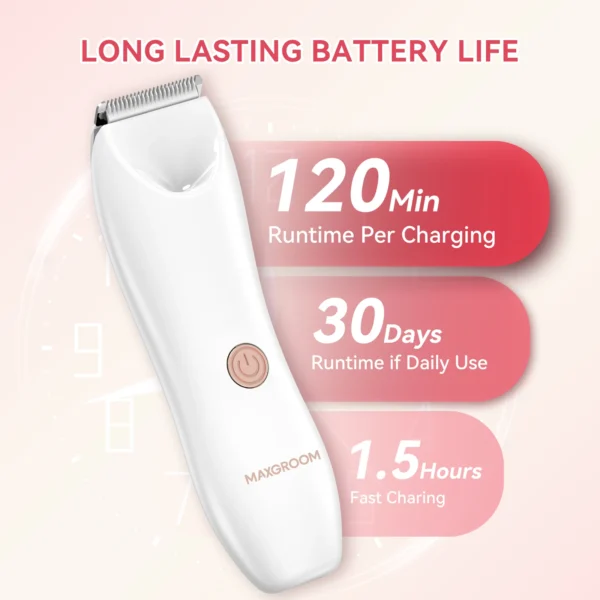 SkinTrimz Women's Body Hair Trimmer Electric Razors for Lady Face Armpit Leg Bikini Body Epilator Portable Painless Hair Remover - Image 4